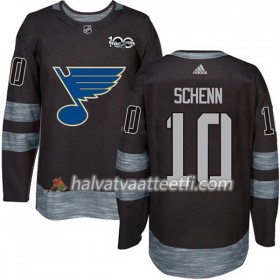 Miesten NHL St. Louis Blues Pelipaita Brayden Schenn 10 1917-2017 100th Anniversary Adidas Musta Authentic